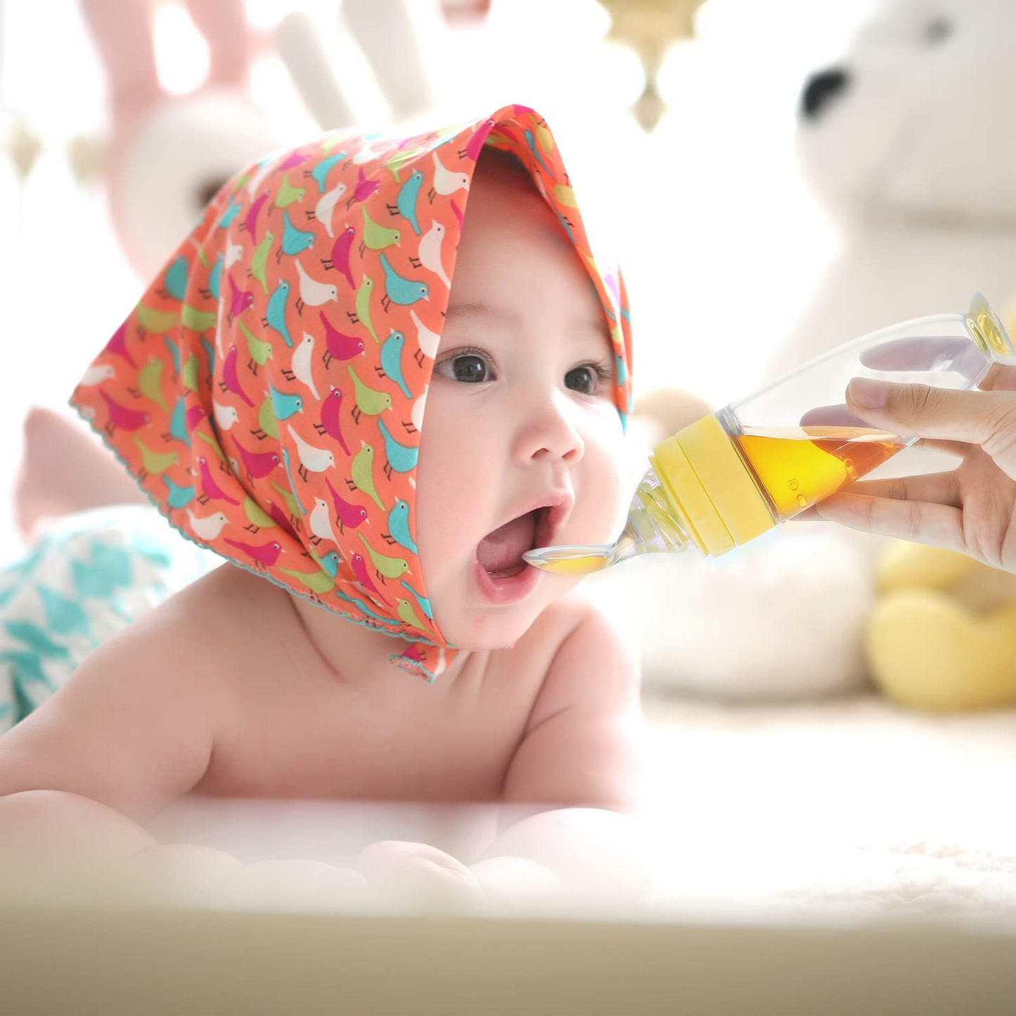2 Pcs Silicone Baby Food Dispensing Spoon | Yellow
